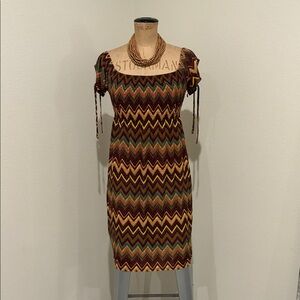 Chevron Patterned Dress